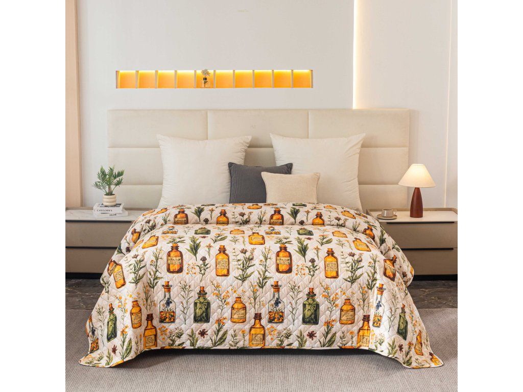 Tagesdecke APOTHECARY, cremefarben