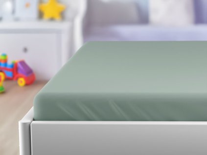 Spannbettlaken für Kinderbett mint 70 x 140 cm