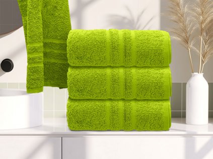 Ručník Comfort 50 x 100 cm světle zelený, 100% bavlna do moderní koupelny