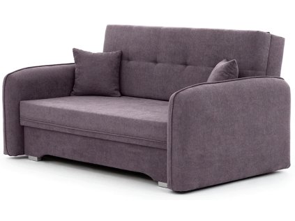 Rozkládací trojmístná pohovka LAINE světle fialová s elegantním designem