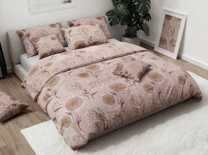 Baumwoll-Bettwäsche PAMPELINO beige