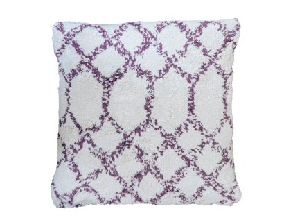 Lila Dekokissen MELANIE 45x45 cm mit modernem Muster