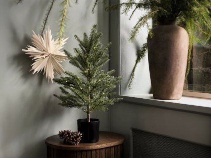 Künstlicher Weihnachtsbaum NORDIC mit LED-Beleuchtung, 60 cm