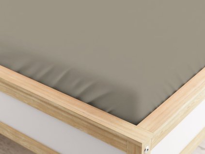 Napínací prostěradlo z mikrovlákna 160 x 200 cm béžové