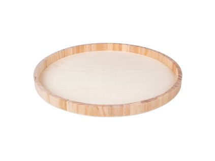 Kulatý dřevěný podnos TIMBER RING – elegantní doplněk do kuchyně