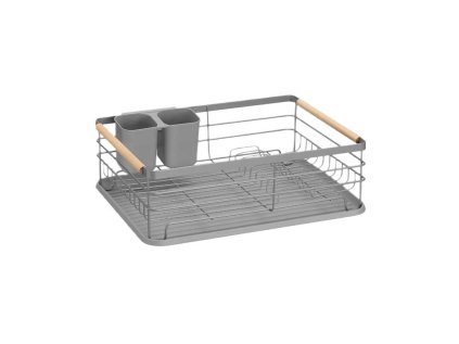 Kovový odkapávač na nádobí AVERO šedý – moderní a praktický