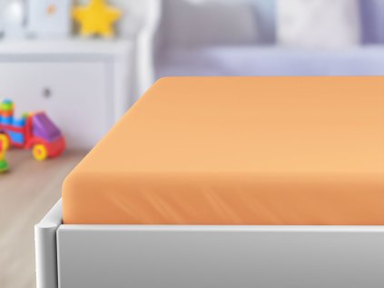 Jersey Spannbettlaken für Babybett EXCLUSIVE 70x140 cm lachsfarben