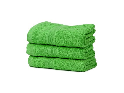 Badetuch SOFT 70x125 cm grün mit Bordüre aus 100% Baumwolle