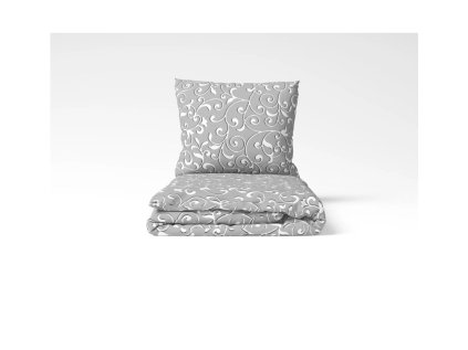 Bavlněné povlečení GREY ORIENT šedé s orientálním vzorem