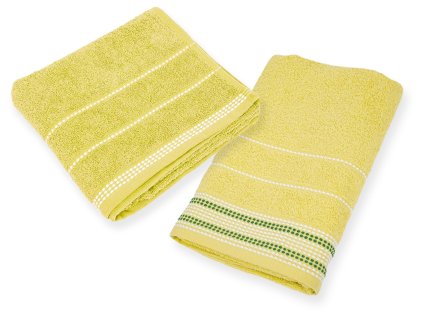Set osuška a ručník BARBARA světle zelená – 100% bavlna