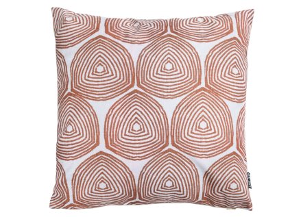Venkovní polštář LETORIN 45x45 cm hnědý s geometrickým vzorem