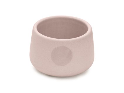 Minimalistický hnědý kameninový svícen LIGHT POWDER na čajovou svíčku