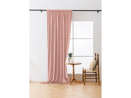 Růžový zatemňovací závěs VELVET 140x250 cm pro elegantní interiér