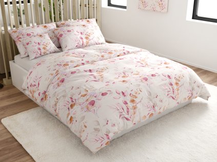 Bettwäsche aus Mikrofaser FLORANY weiß