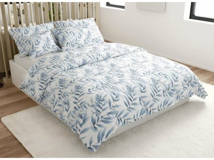 Jemné mikrovláknové povlečení KOVENDI s listovým motivem