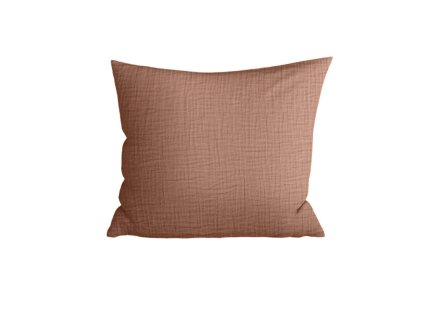 Světle hnědý mušelínový povlak MUSSARI 45x45 cm na dekorační polštář