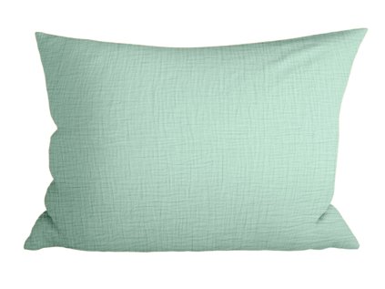 Mentolový mušelínový povlak MUSSARI 70x90 cm na velký polštář