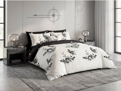 Wendebettwäsche DUO SENSE MONARIA gemustert + Kissenbezug 40x50 cm GRATIS