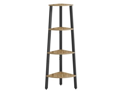 Rohový regál TAYLOR ARTISAN – 4 police, 125x34 cm