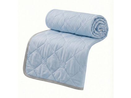 Kühle Sommerdecke ELARIA, blau