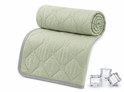 Kühle Sommerdecke ELARIA, grün
