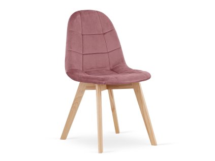 ANGEBOT Dunkelrosa Samt-Esszimmerstuhl BORA II. Qualität