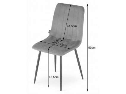 Brauner Samtstuhl LAVA ALMOND BROWN