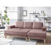 Světle fialová rohová sedací souprava MOON (Sofa-Variante Linke Ecke)