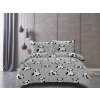 Designové povlečení z mikrovlákna PANDA šedé do každého pokoje
