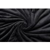 Mikrofleece-Decke SOFT, schwarz
