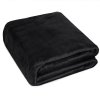 Mikrofleece-Decke SOFT, schwarz