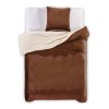 Povlečení z mikrovlákna TEDDY DREAM hnědé (Bettwäsche-Dimension 2 Stk 80 x 80 cm | 200 x 200 cm)