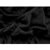 Mikroplüsch-Spannbettlaken SOFT 90x200 cm, schwarz