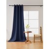 Tmavě modrý závěs OXFORD 140x250 cm (Aufhängung Metallringe)