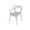 Hellgrauer Kunststoffstuhl KATO