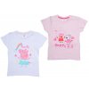 Kinder T-Shirt 2 Stück PEPPA PIG hellrosa/weiß - verschiedene Größen