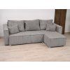 Světle šedá rohová pohovka SMART COSARO s polštářky zdarma