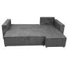 Ausziehbares Ecksofa SMART COSARO grau, beidseitig + 2 Kissen GRATIS