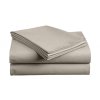 Baumwoll-Bettlaken SLUB 140x240 cm grau-beige, 100% Baumwolle