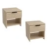 Nachttische HAVANA (2 Stück), Sonoma-Eiche