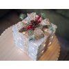 LED Weihnachtsdekoration GESCHENK Höhe 24cm, gold