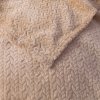 Mikroplüschdecke mit Muster BREEZE, beige