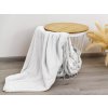 Bílá deka z mikroplyše VIOLET 200x230 cm - elegantní a hřejivá