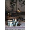 54677 1 zelena sloupova svicka rustic candle green 7 5 cm