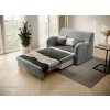 Graues 2-Sitzer-Sofa ARIO, ausziehbar