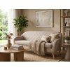 Beiges 3-Sitzer-Sofa CORANTI VELVET