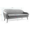 Altrosa 3-Sitzer Sofa CORANTI VELVET