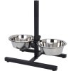 Kvalitní nerezové misky pro psy DUOFEED s nastavitelným stojanem