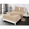 Béžové prostěradlo mikroplyš NOLVIA 200x220 cm pro elegantní vzhled