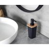 Stylový černý dávkovač na mýdlo NATUREO 200 ml s minimalistickým designem